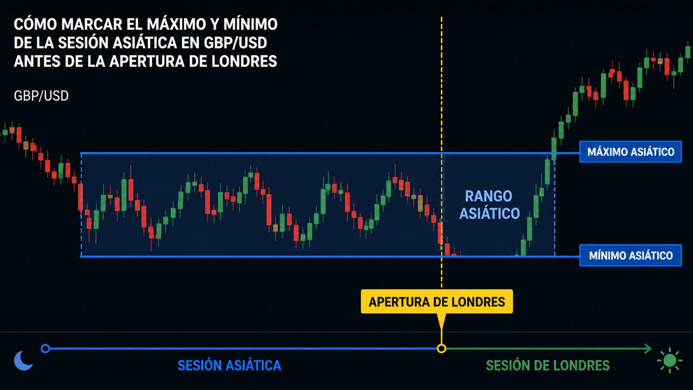 Cómo marcar el máximo y el mínimo asiático antes de la apertura de Londres